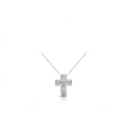Collana Croce Gianni Carità in Oro BiancoCRF870/OB