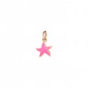Ciondolo Stellina Dodo in Oro Rosa e Smalto Rosa