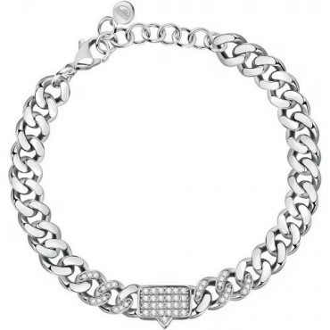 Bracciale Catena Donna Chiara Ferragni Collezione Chain con Zirconi Bianchi