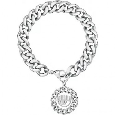 Bracciale Catena Donna Collezione Chain con Logo Pendente