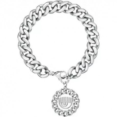 Bracciale Catena Donna Collezione Chain con Logo Pendente