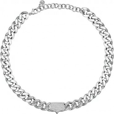 Collana Catena Donna Chiara Ferragni Collezione Chain con Zirconi Bianchi