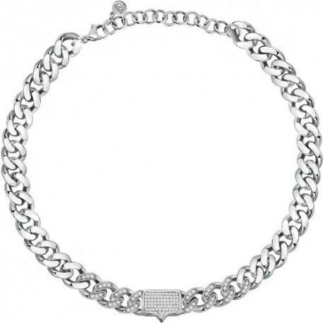 Collana Catena Donna Chiara Ferragni Collezione Chain con Zirconi Bianchi