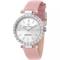 Orologio Donna Chiara Ferragni Collezione Lady Like Cassa 34 mm con Zirconi Quadrante Argento e Cinturino in Pelle Rosa