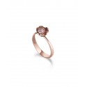 Anello Le Bebè Donna Collezione Lovely in Oro Rosa e Rodolite Bordeaux