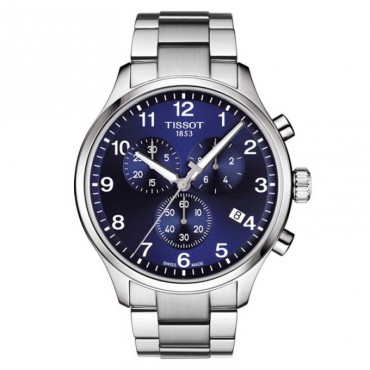 Orologio Uomo Tissot T-Sport Al quarzo 45mm cassa in Acciaio quadrante Blu cinturino in Acciaio