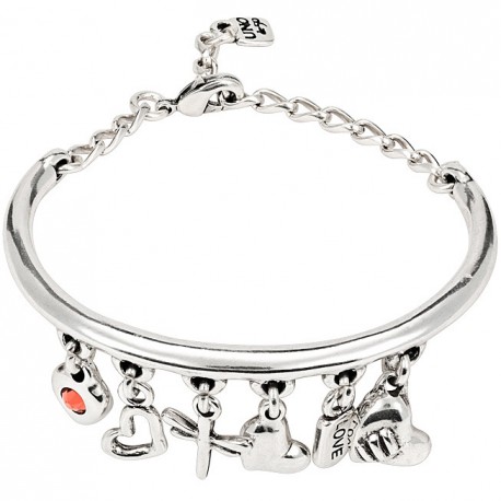Bracciale Donna Unode50 Collezione Emotions Lovekeys con pendenti