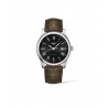 Orologio Uomo Longines Master Collection Cassa 40mm Qaudrante Nero Movimento Automatico Cinturino in pelle Marrone