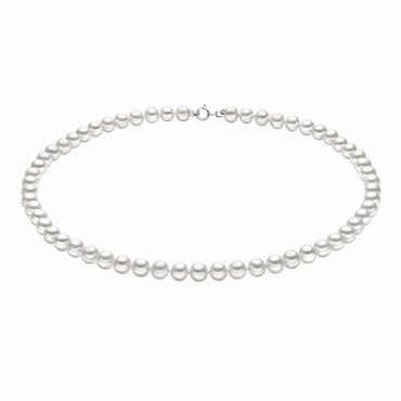Collana Perle Donna Comete in Oro Bianco e Perle 4,5/5