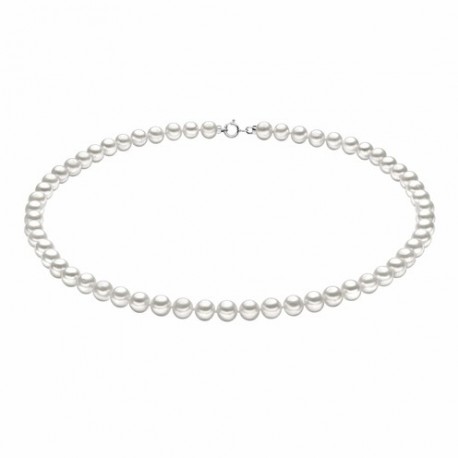 Collana Perle Donna Comete in Oro Bianco e Perle 4,5/5
