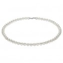Collana Perle Donna Comete in Oro Bianco e Perle 6/6,5