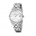 Orologio Uomo Eberhard Collezione Aquadate Cassa 41mm Quadrante Argento Movimento Automatico Cinturino in Acciaio