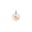 Ciondolo Zodiaco Dodo Capricorno in Argento e Oro Rosa