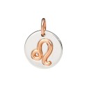 Ciondolo Zodiaco Dodo Leone in Argento e Oro Rosa