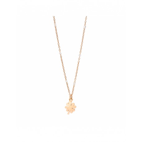Collana Dodo Donna Quadrifoglio in Oro Rosa 9Kt