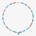 Collana Dodo Mini Granelli in Plastica Riciclata e Argento