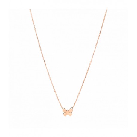 Collana Donna Dodo Farfalla in Oro Rosa 9 Kt