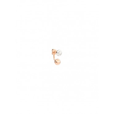 Orecchino Donna Dodo Piercing Pepita in Argento e Oro Rosa 9 Kt
