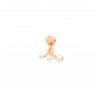 Orecchino Piercing Donna Dodo in oro Rosa 9 Kt e Perle di Cristallo Destro