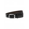 Cintura Uomo Montblanc Reversibile in Pelle Nera e Marrone