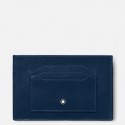 Portafogli Montblanc Collezione Meisterstuck in Pelle Blu con 6 Scomparti