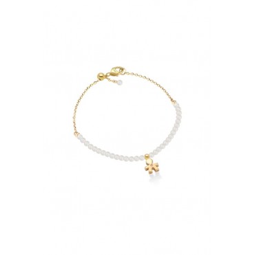Bracciale Le Bebè Bimbo in Oro Giallo, Perle e Diamante
