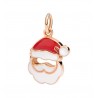 Ciondolo Babbo Natale in Oro Rosa 9 Kt Smalto Rosso e Bianco - DoDo