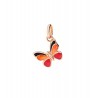 Charm Dodo Farfalla Oro Rosa 9Kt con Dmalto