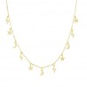 Collana Charm Stelle, Luna e Fulmine  Lauren P. Jewels in Argento Placcato Oro Giallo