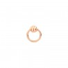 Orecchino Dodo cerchio Nodo in oro rosa 9K, modello piccolo