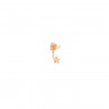 Orecchino Donna Dodo Stella in Oro Rosa 9 Kt e Perla di Cristallo(pezzo per singolo orecchino)