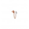 Orecchino Donna DoDo Pepita con Catena in  Argento925 e oro rosa 9ctSKU DHC0003_PEPIT_0009A