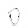 Anello Pandora a V Semplice in Argento