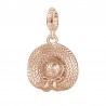 Cappello Charm Rosato in argento 925‰, galvanica oro rosa