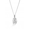 Collana Bimba Donna Le Bebè I Pavè in  Oro Bianco con Diamanti Ct 0,44