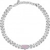 Collana Catena Donna Chiara Ferragni Collezione Chain con Zirconi Rosa Centrale