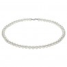 Collana Perle Donna Comete in Oro Bianco e Perle 6/6,5
