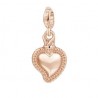 Cuore Sacro Charm Rosato in argento 925‰, galvanica oro rosa