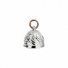 Fortunella Queriot Intreccio in Argento lucido e Oro Rosa 9 Kt