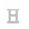 Lettera  Eleonora Giordani H in  Argento con Zirconi