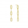 Orecchini Catena  Lauren P. Jewels in Argento Placcato Oro Giallo
