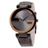 OROLOGIO Gucci Interlocking-G Black Dial Brown Leather Ladies Watch