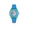 Orologio IAM   Al quarzo cassa da 40mm Verde in Policabonato quadrante Blu cinturino in Silicone