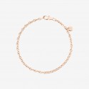 Bracciale Dodo Donna essentials in oro rosa 9K con piastrina in oro rosa 9K