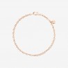 Bracciale Dodo Donna essentials in oro rosa 9K con piastrina in oro rosa 9K