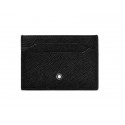Portacarte Montblanc Uomo in Pelle Nera Sartorial 5 Scomparti
