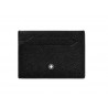Portacarte Montblanc Uomo in Pelle Nera Sartorial 5 Scomparti