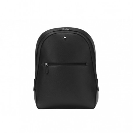 Zaino Piccolo  Uomo Montblanc in Pelle Nera Saffiano