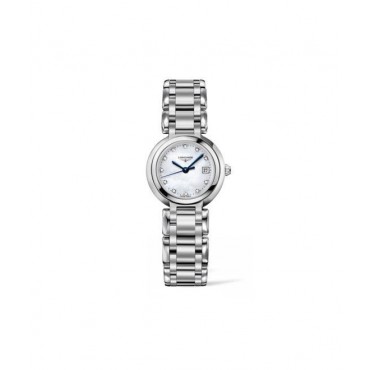 Troppo Lungo Orologio Donna Longines Collezione Prima Luna Cassa 26.50mm Quadrante Madreperlacon indici di Diamanti dotato di M