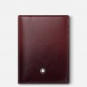 Portacarte Montblanc Collezione Meisterstuck in Pelle bordeaux